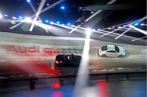 Flowcrete Asia Creates Complex Car Track for Audi TT Press Conference