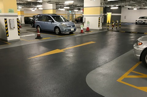 Specialist Resins Protect Basement Level Car Park Floor