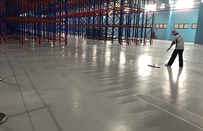 10,193 m2 of Flowcoat HTS was applied in Satori Water's warehouse